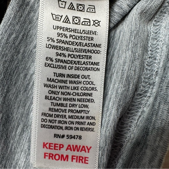 Tommy Bahama Long Sleeved Shirt Grey Hooded Size 6 - Picture 8 of 15